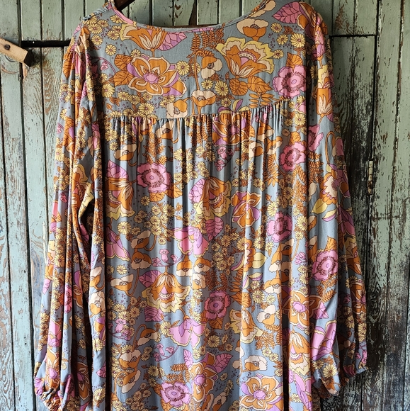 1X RustyDusty Flowy Floral dress - Picture 8 of 10